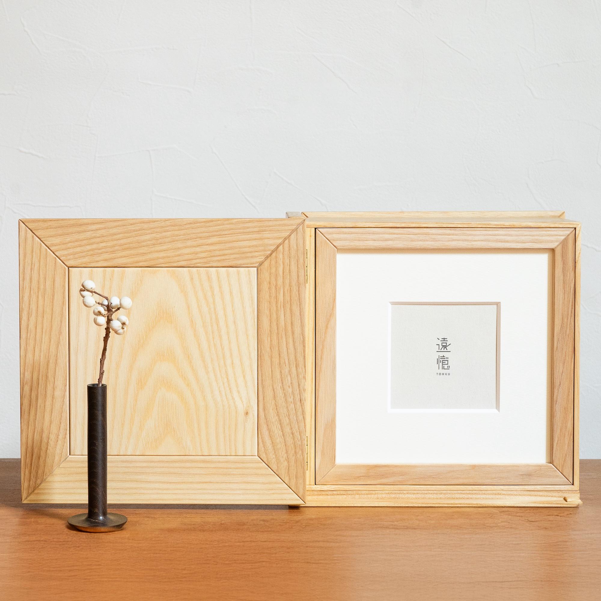 遠憶 木工ろくろの花立て［ローソク形］神代ケヤキ | 2枚目